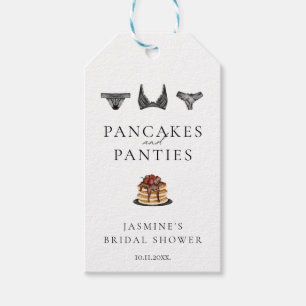 Pancakes & Panties Lingerie Bridal Shower Modern  Gift Tags