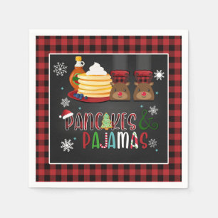 Pancakes & Pyjamas Christmas Party Napkin