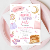 Pancakes Pyjamas Sleepover Slumber Party Birthday