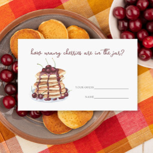 Pancakes sweet cherry How many cherries game Enclosure Card