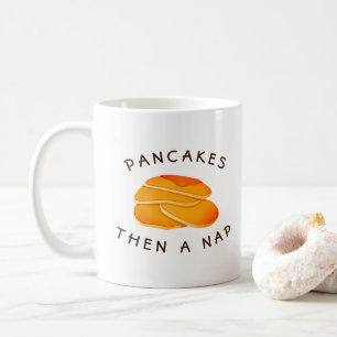 Pancakes Then a Nap Funny Flapjacks Personalised Coffee Mug