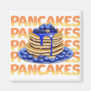 Pancakes Topped with Blueberries Magnet