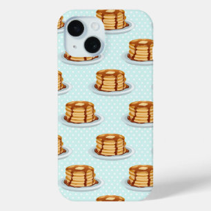 Pancakes with Maple Syrup & Polkadot Pattern iPhone 15 Case