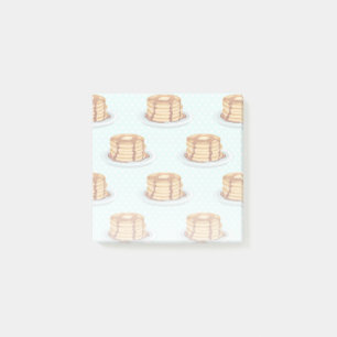 Pancakes with Maple Syrup & Polkadot Pattern Post-it Notes