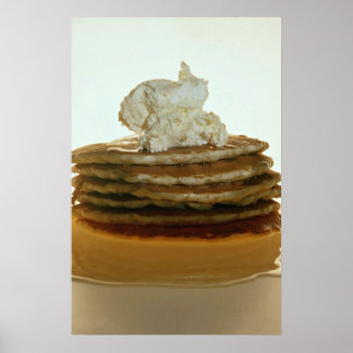 Pancakes with whipped butter poster