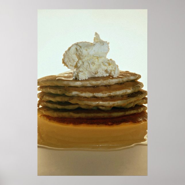 Pancakes with whipped butter poster (Front)