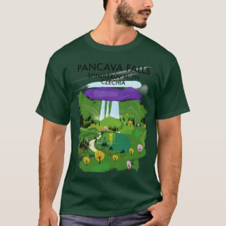 Pancava Falls pindlerv Mln Czechia travel poster T-Shirt