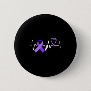 Panceratic Cancer Ribbon Panceratic Cancer Awarene 6 Cm Round Badge