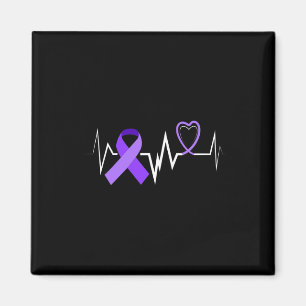 Panceratic Cancer Ribbon Panceratic Cancer Awarene Magnet