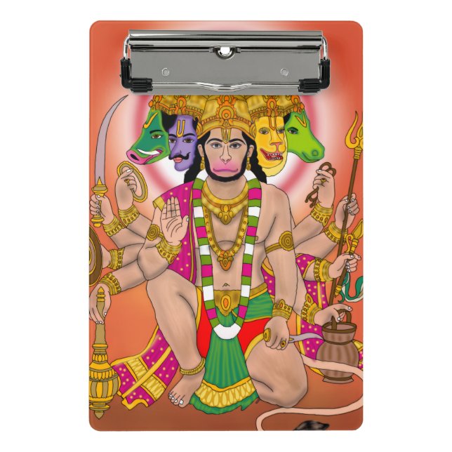 Panchmukhi Hanuman  Mini Clipboard (Front)