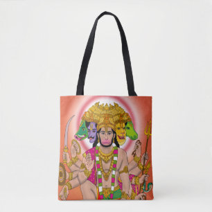 Panchmukhi Hanuman Tote Bag