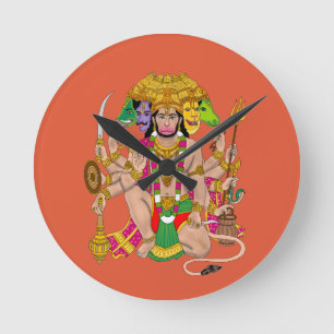 Panchmukhi Hanuman Wall Clock