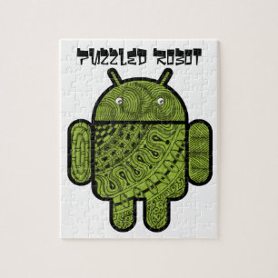 Pancho Doodle Character for the Android™ robot Jigsaw Puzzle