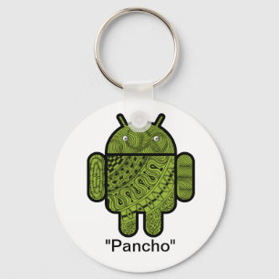 Pancho Doodle Character for the Android™ robot Key Ring