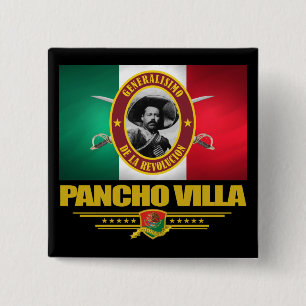 Pancho Villa 1 15 Cm Square Badge