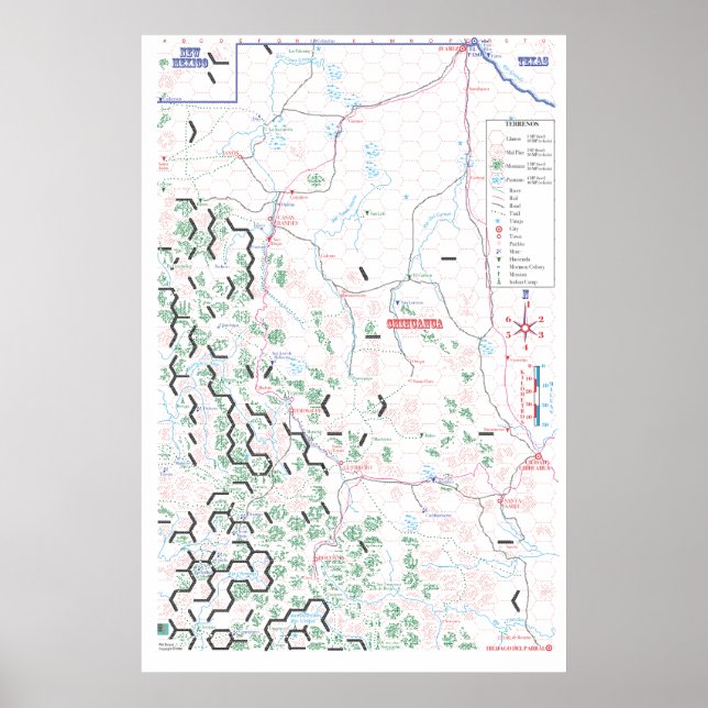 Pancho Villa Map Poster (Front)