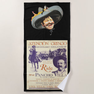 Pancho Villa 🔥 Mexican Hero General Beach Towel