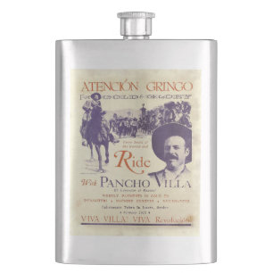 Pancho Villa 🔥 Mexican Hero General Hip Flask