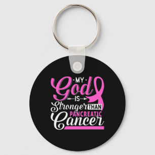 Pancreatic Awareness Ribbon Tee Pancreatic Cancer  Key Ring