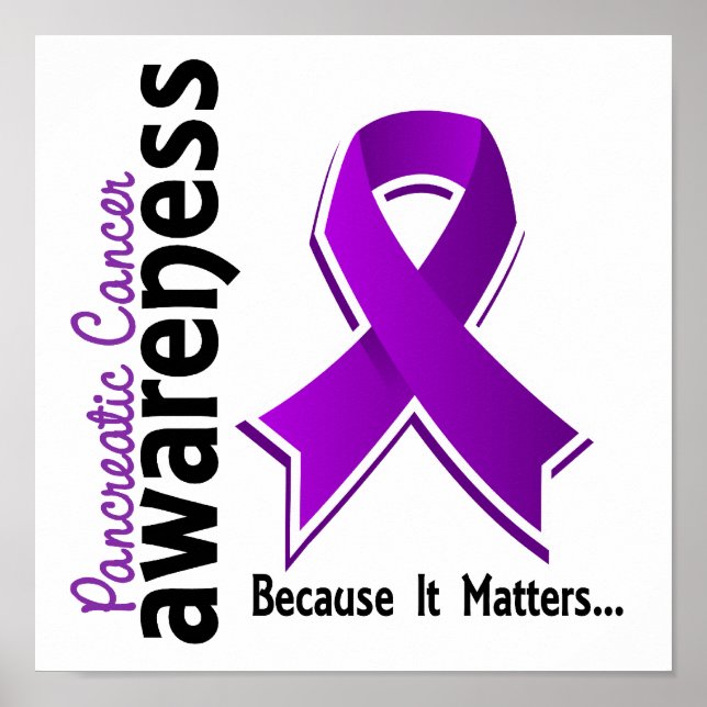 Pancreatic Cancer Awareness 5 Poster (Front)