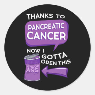Pancreatic Cancer Awareness Adenocarcinoma Stomach Classic Round Sticker