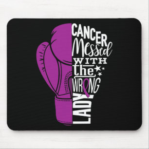 Pancreatic Cancer Awareness Boxing Glove Tee Mouse Pad