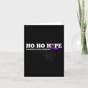Pancreatic Cancer Awareness Christmas Wish  Card