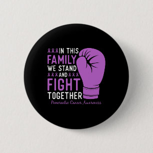 Pancreatic Cancer Awareness Fight Family Support  6 Cm Round Badge