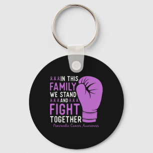 Pancreatic Cancer Awareness Fight Family Support  Key Ring