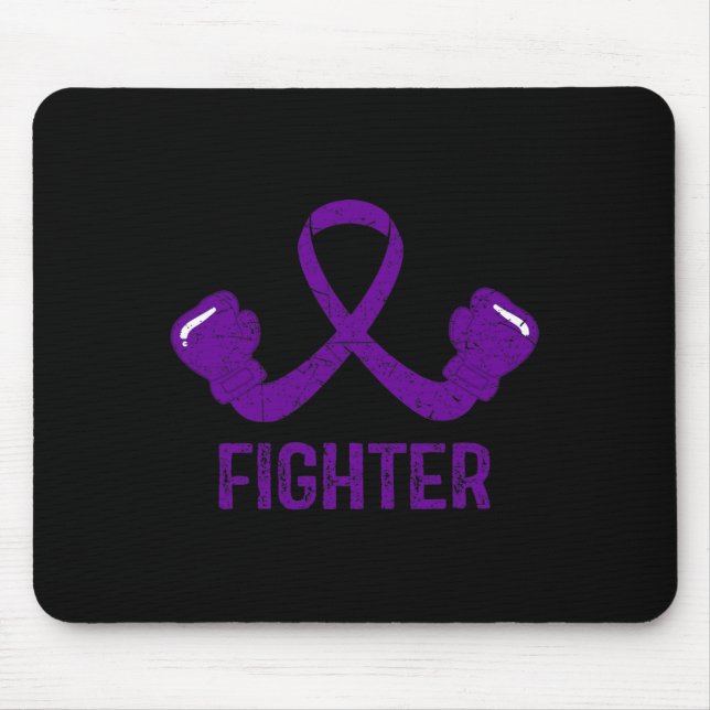 Pancreatic Cancer Awareness Fighter  Mouse Pad (Front)