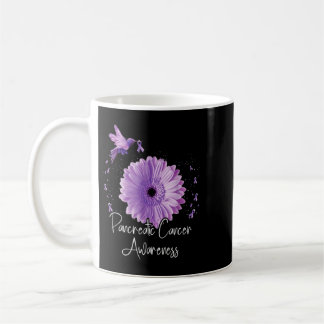 Pancreatic Cancer Awareness Hummingbird Purple Coffee Mug