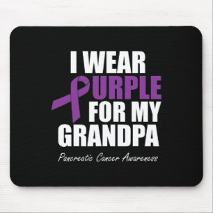 Pancreatic Cancer Awareness I Wear Purple For My G Mouse Pad