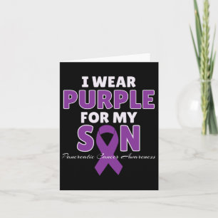 Pancreatic Cancer Awareness I Wear Purple For My S Card