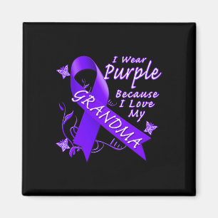 Pancreatic Cancer Awareness I Wear Ribbon For Gran Magnet