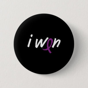 Pancreatic Cancer Awareness - I Won Survivor Fight 6 Cm Round Badge