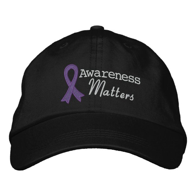 Pancreatic Cancer Awareness Matters Embroidered Hat (Front)