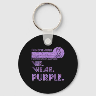 Pancreatic Cancer Awareness Month November Wear Pu Key Ring