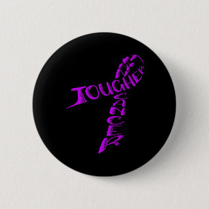 Pancreatic Cancer Awareness Month Ribbon Purple Ar 6 Cm Round Badge