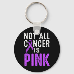 Pancreatic Cancer Awareness Not All Cancer Is Pink Key Ring