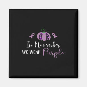 Pancreatic Cancer Awareness Purple Ribbon 1 Magnet