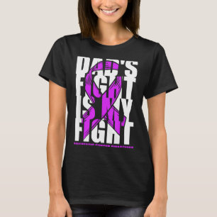 Pancreatic Cancer Awareness Purple Ribbon Dads T-Shirt