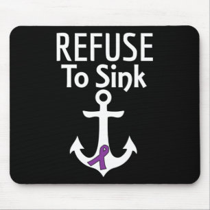 Pancreatic Cancer Awareness Refuse To Sink Fighter Mouse Pad