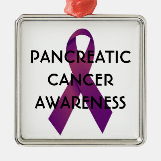 Pancreatic Cancer Awareness Ribbon Metal Tree Decoration