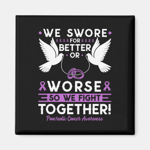 Pancreatic Cancer Awareness Spouse Husbynd Wife Su Magnet