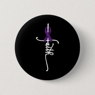Pancreatic Cancer Faith Pancreatic Cancer Awarenes 6 Cm Round Badge