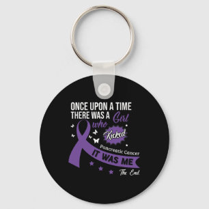 Pancreatic Cancer Fight Cancer Ribbon 12 Key Ring