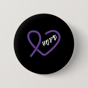 Pancreatic Cancer Fight Cancer Ribbon 13 6 Cm Round Badge