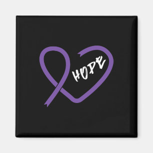 Pancreatic Cancer Fight Cancer Ribbon 13 Magnet