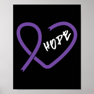 Pancreatic Cancer Fight Cancer Ribbon 13 Poster