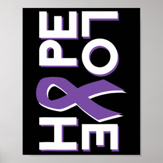 Pancreatic Cancer Fight Cancer Ribbon 14 Poster